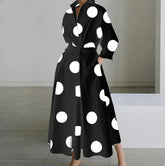 Long dress with long sleeves